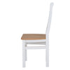Earlham White Painted & Oak Cross Back Chair Wooden Seat
