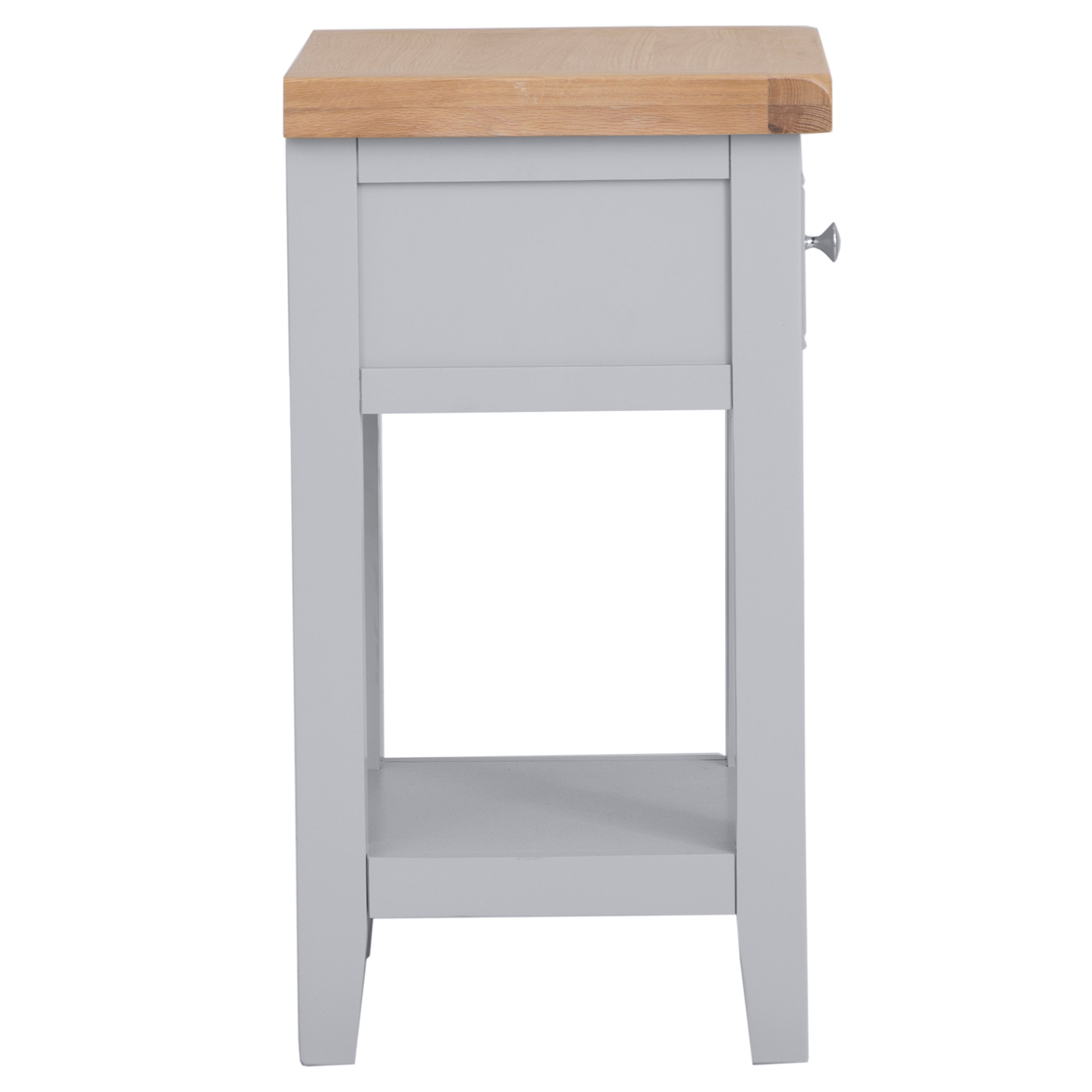 Earlham Grey Painted & Oak Lamp Table