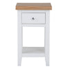 Earlham White Painted & Oak Lamp Table