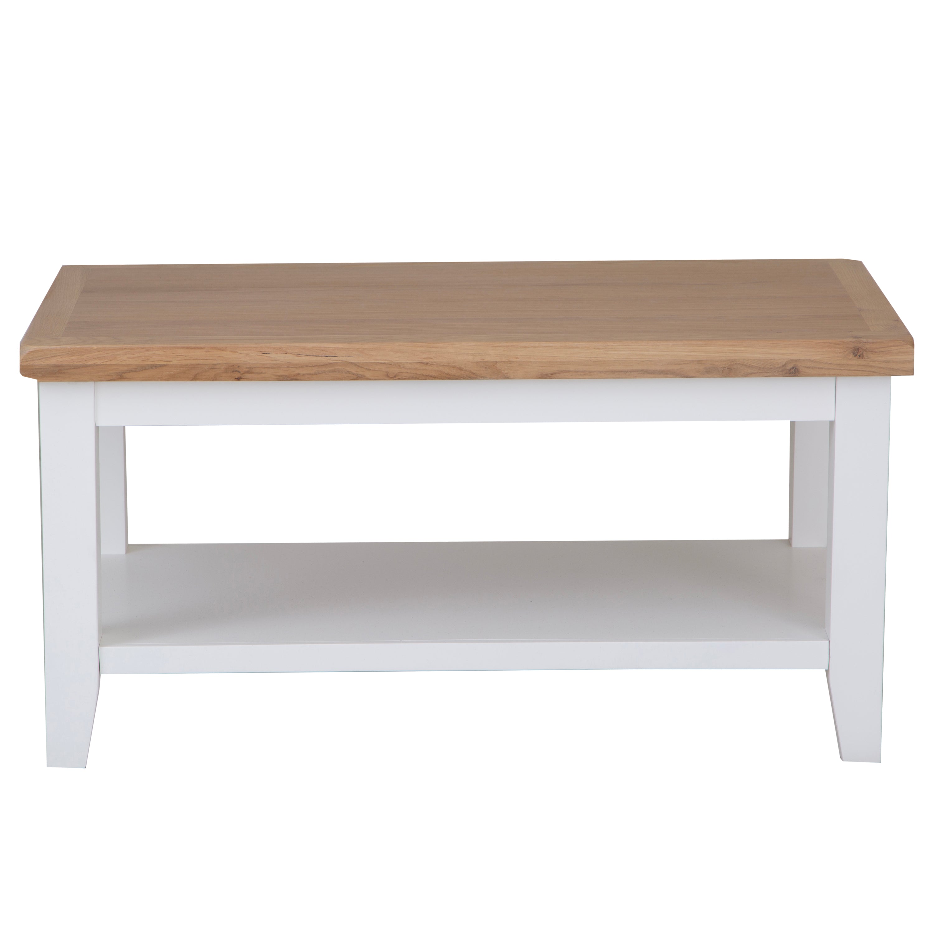 Earlham White Painted & Oak Small Coffee Table