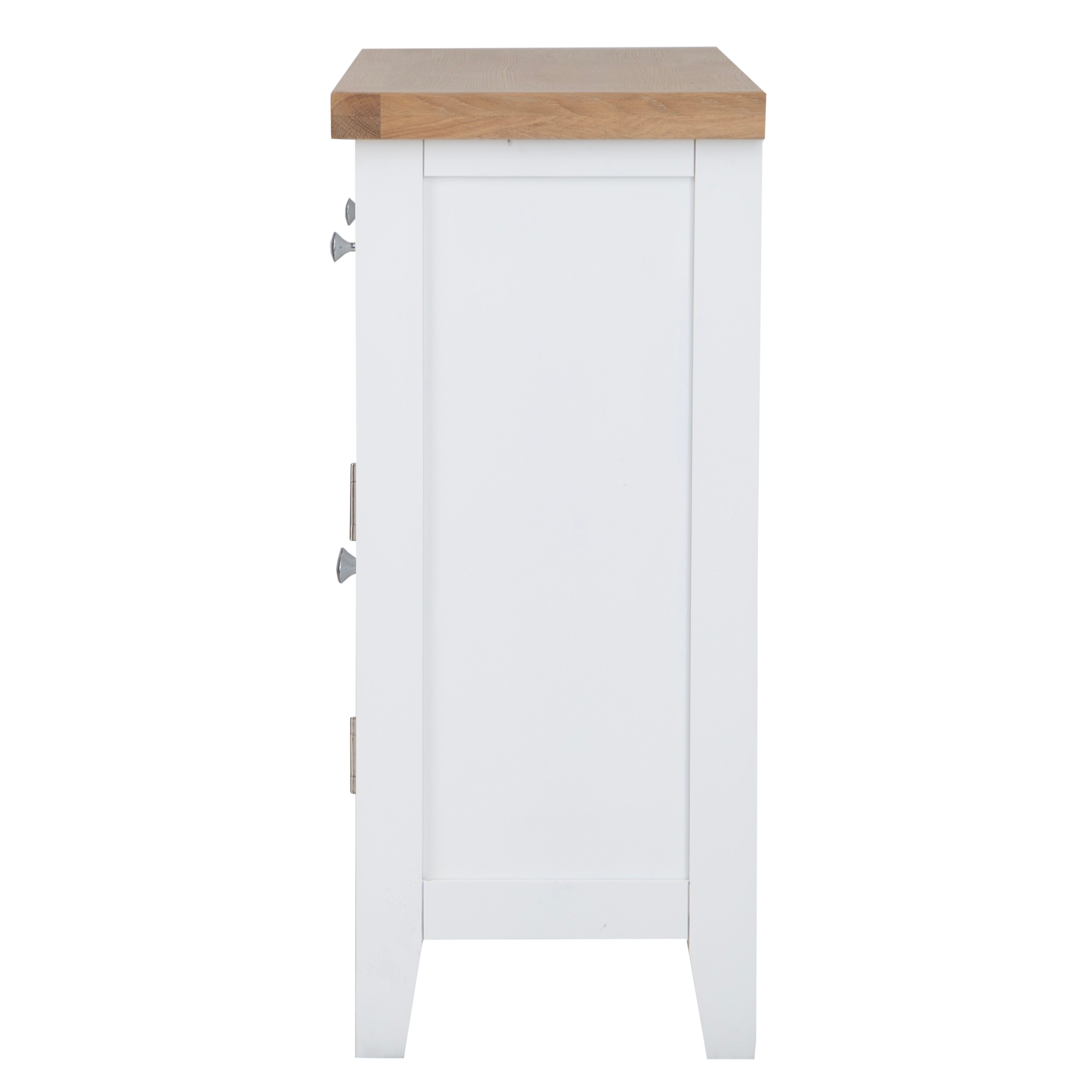 Earlham White Painted & Oak Small Sideboard