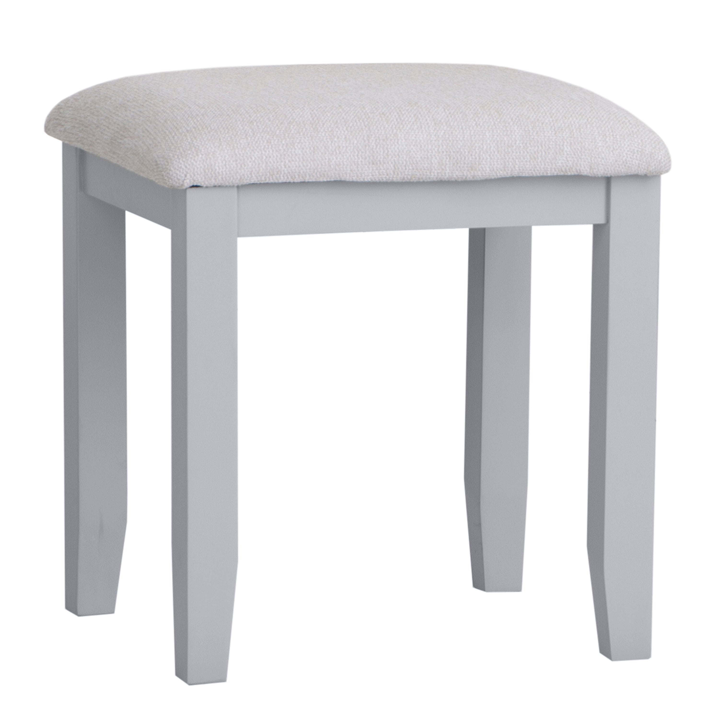Earlham Grey Painted & Oak Grey Dressing Table Stool