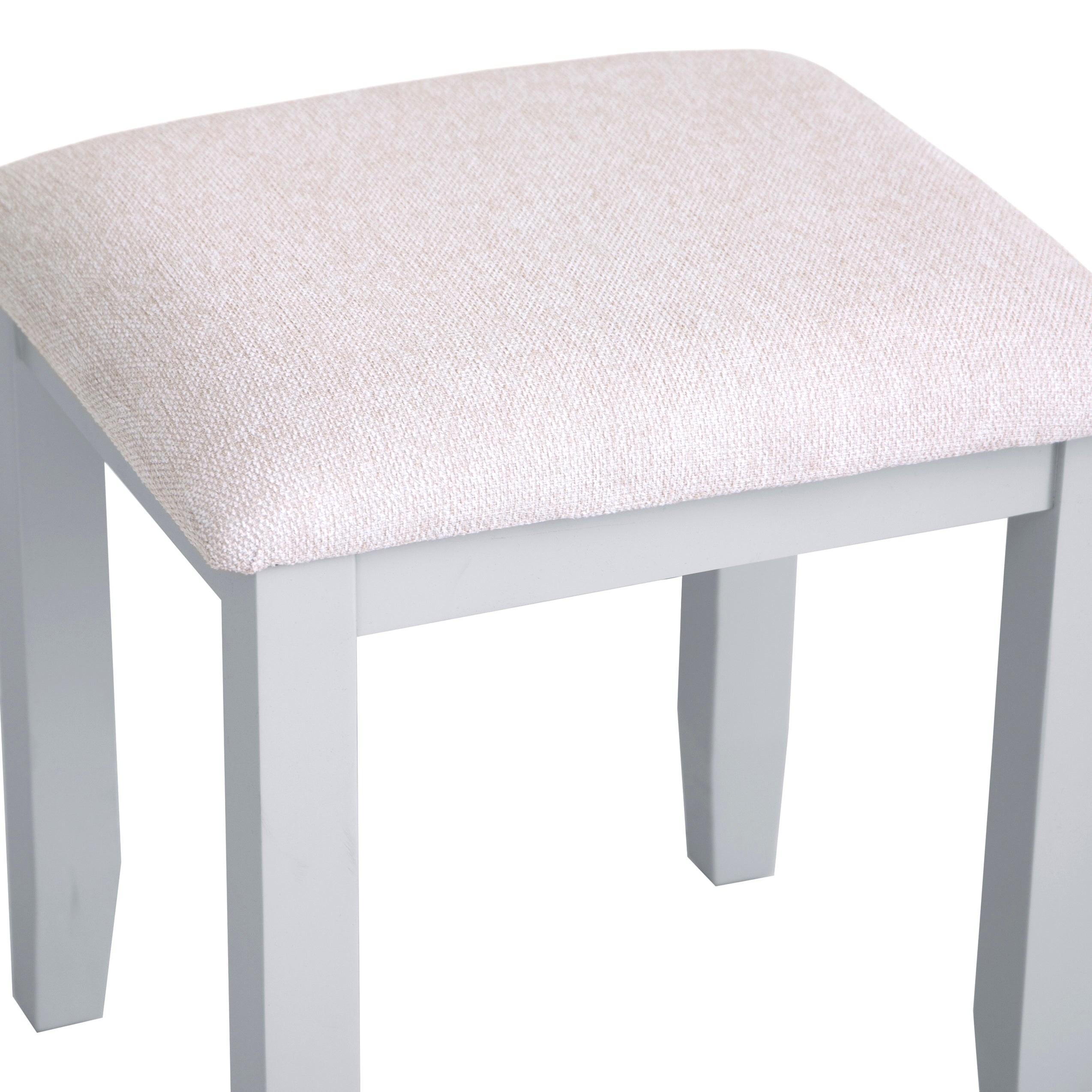 Earlham Grey Painted & Oak Grey Dressing Table Stool