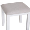 Earlham White Painted & Oak White Dressing Table Stool