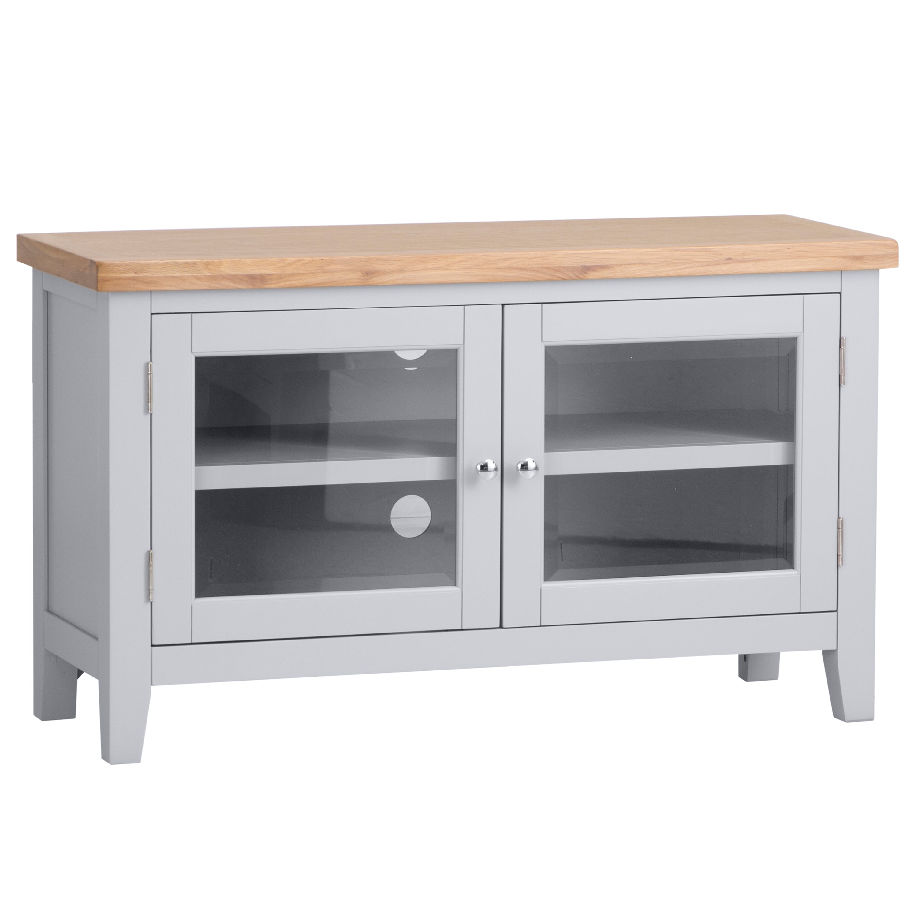 Earlham Grey Painted & Oak Standard TV Unit
