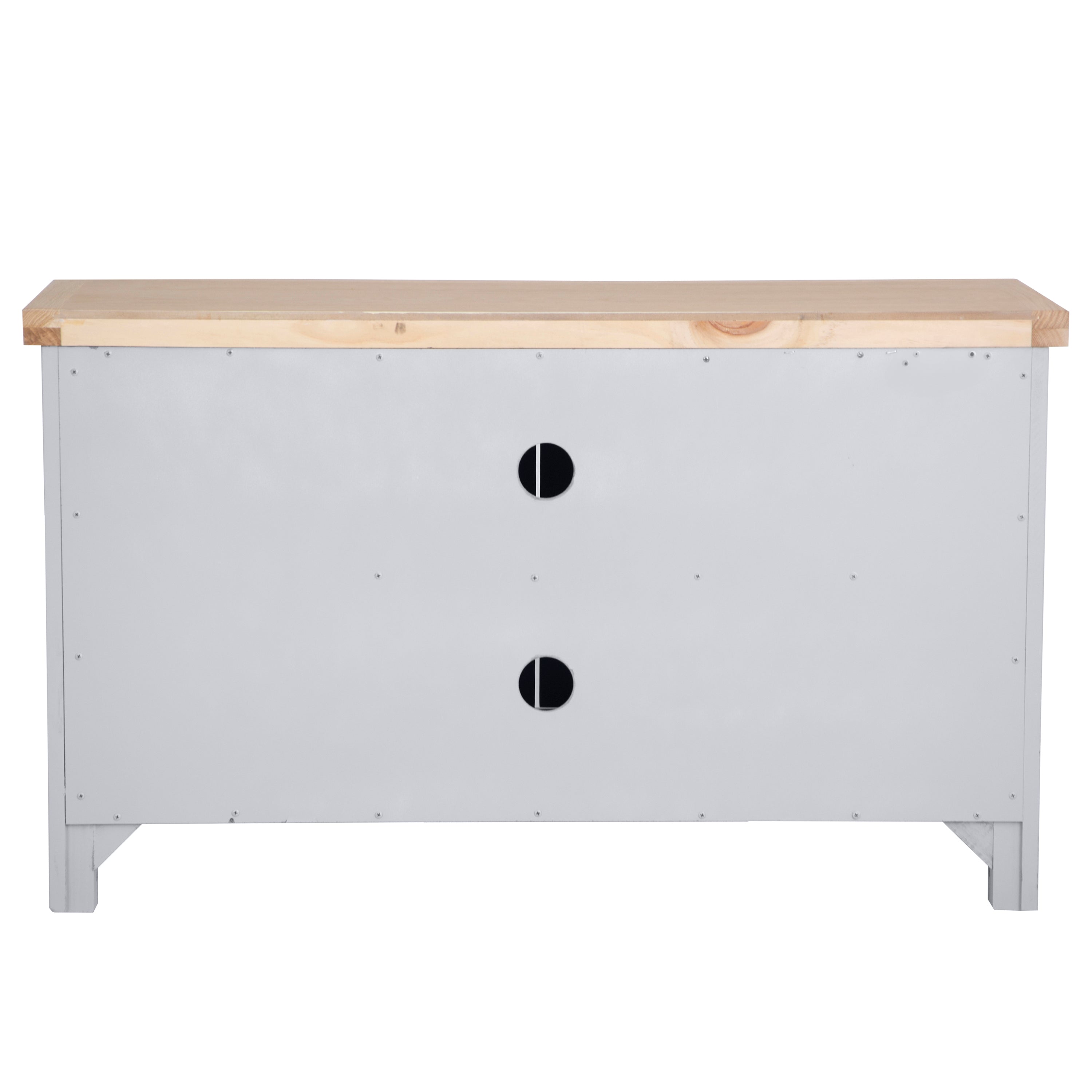 Earlham Grey Painted & Oak Standard TV Unit