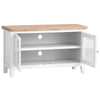 Earlham White Painted & Oak Standard TV Unit