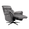 Evoque Swivel Electric Armchair - Grey