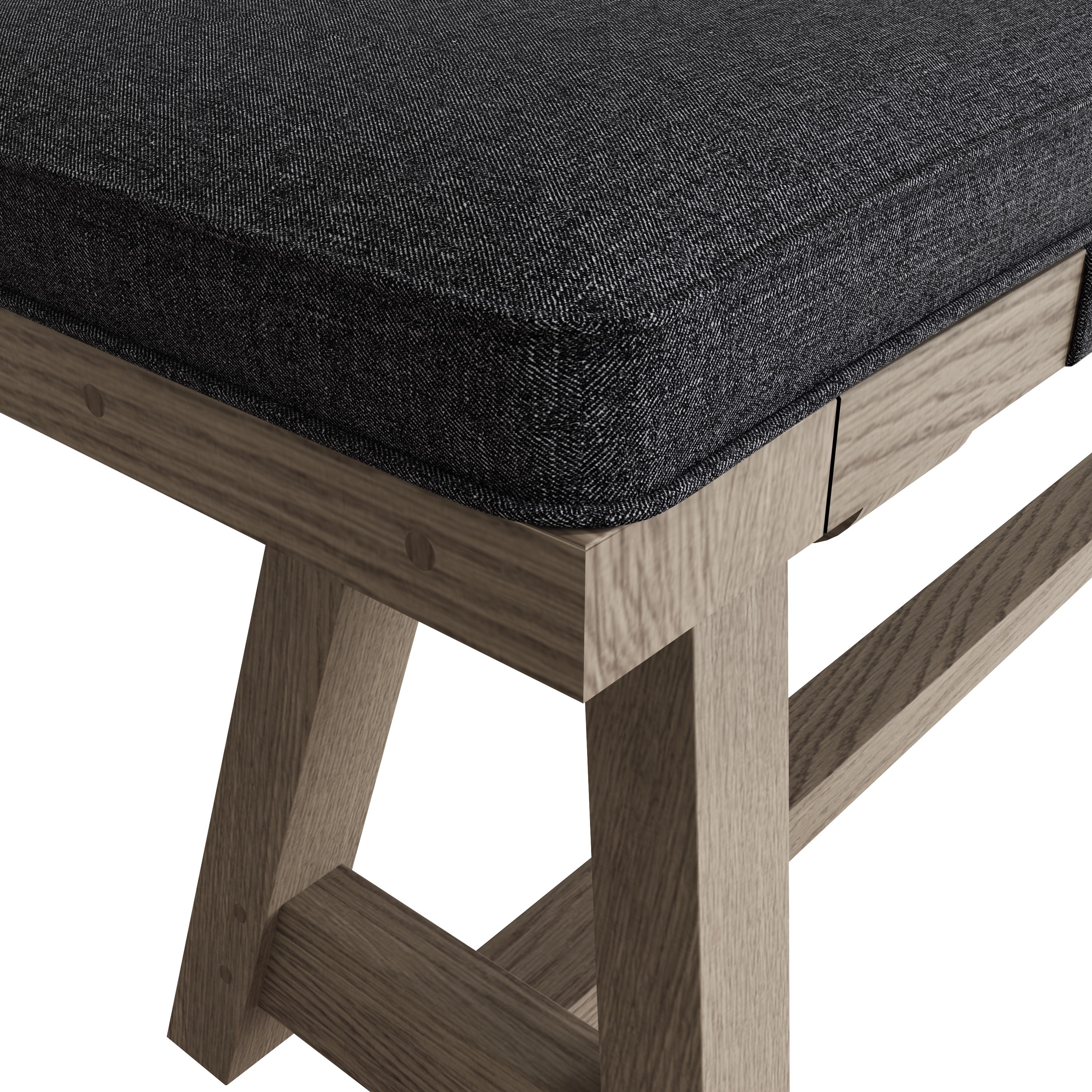 Suffolk Grey Oak Bench Cushion ONLY - 160cm