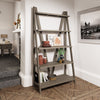 Suffolk Grey Oak - Large Leaner Bookcase