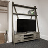 Suffolk Grey Oak - Leaner Bookcase TV Unit