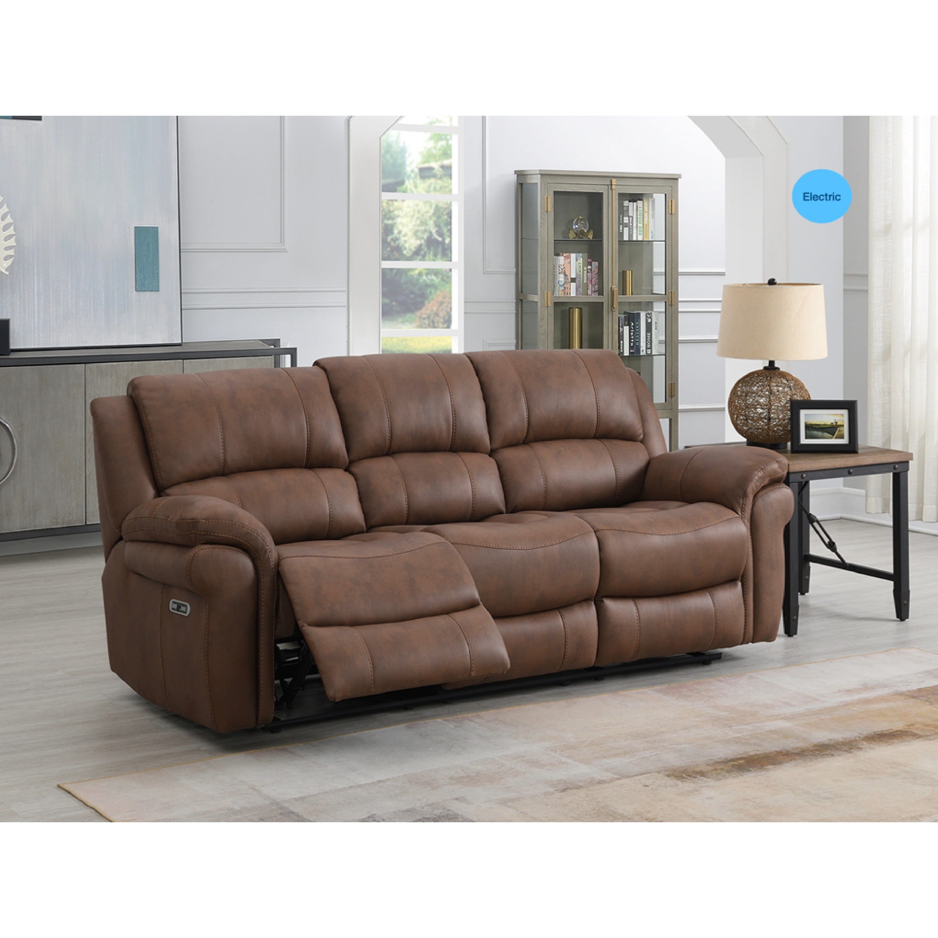 Farnham Ultra Sofa - 3 Seater Electric Recliner - Tan
