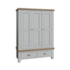 Norfolk Oak & Grey - 3 Door Wardrobe