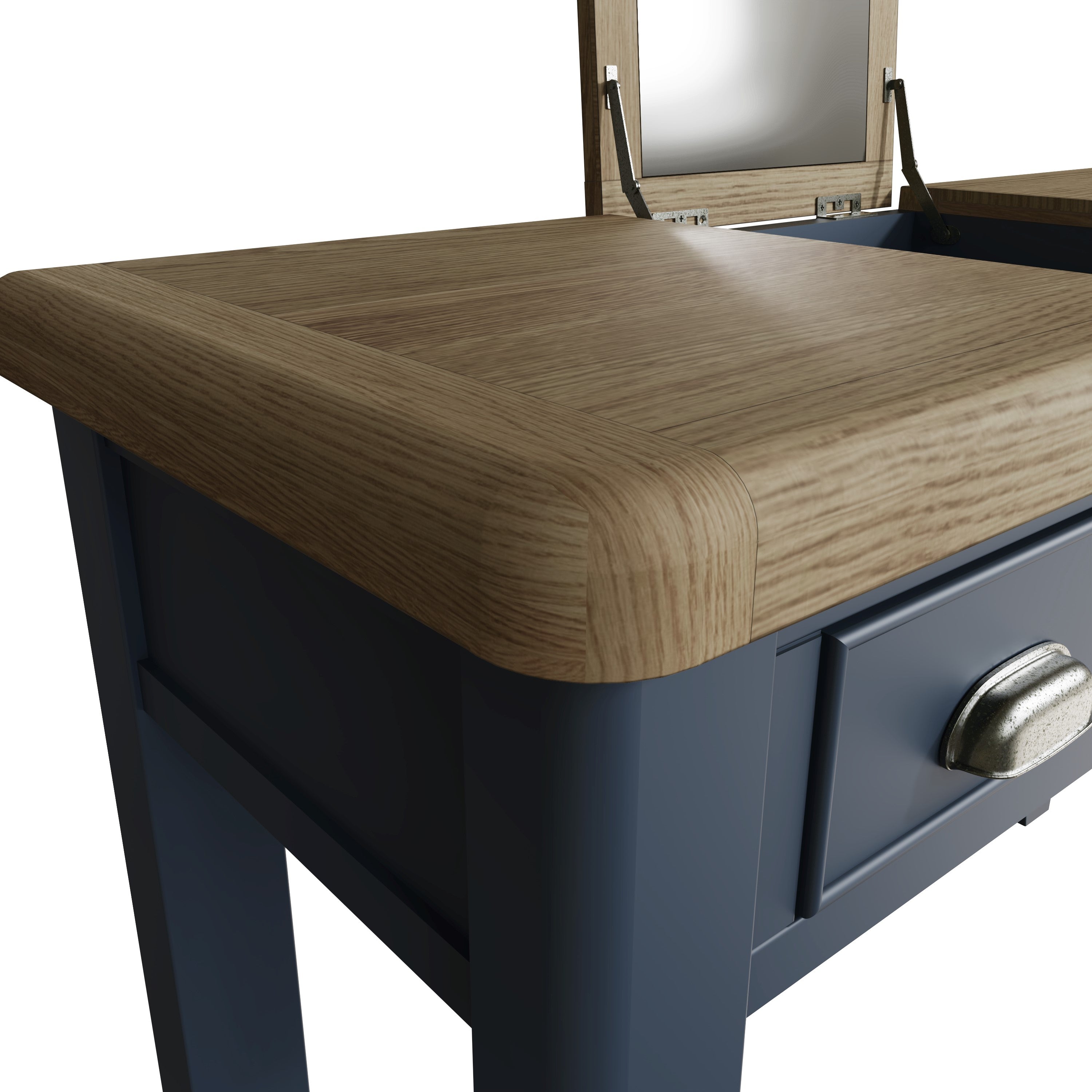 Norfolk Oak & Blue Painted Dressing Table - Showroom Clearance