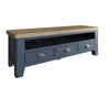 Norfolk Oak & Blue Painted TV Unit - Large