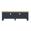 Norfolk Oak & Blue Painted TV Unit - Large