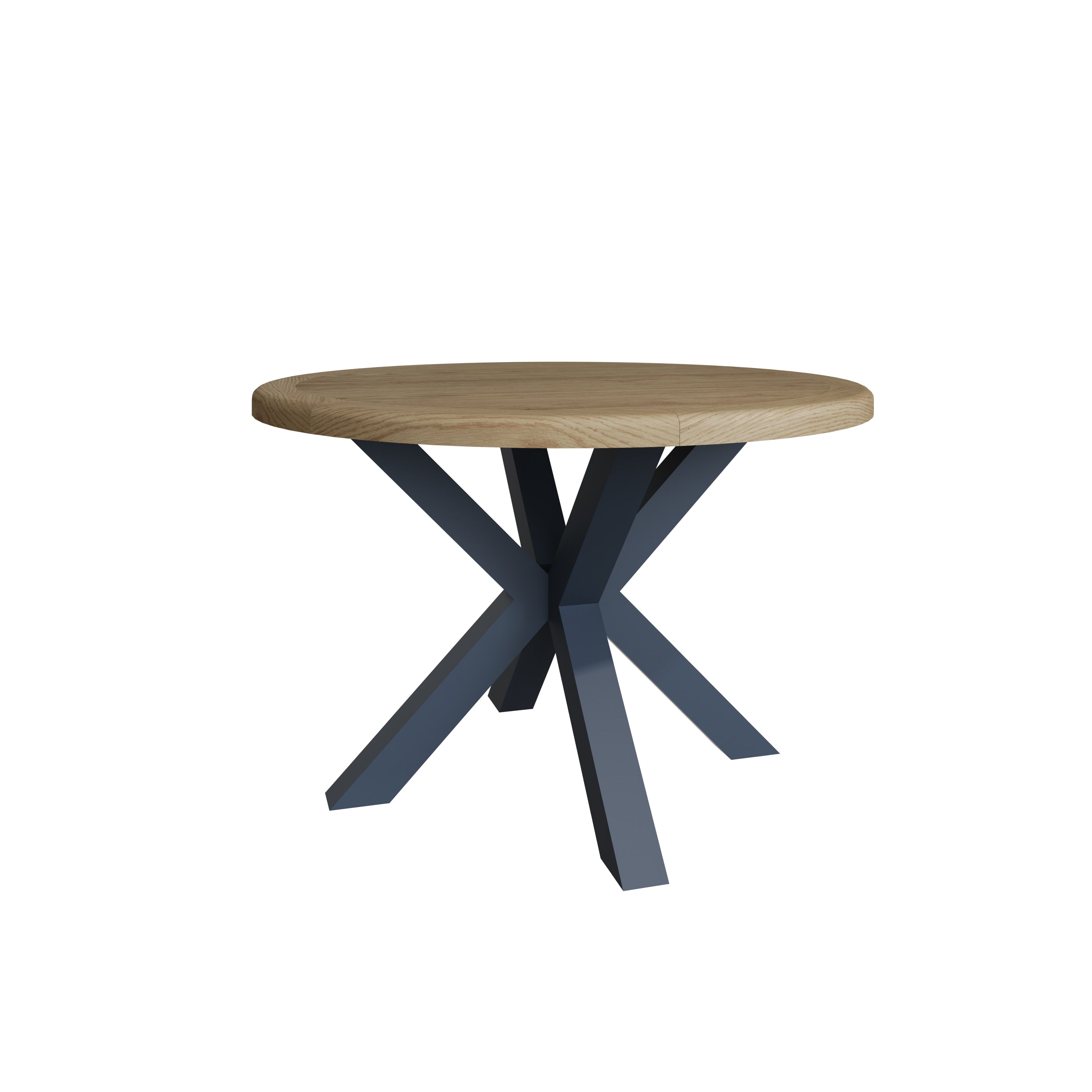 Norfolk Oak & Blue Painted Dining Table - 1.5m Round