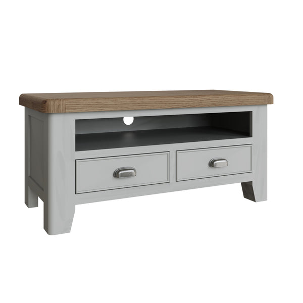 Norfolk Oak & Grey Painted TV Unit - Standard