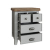 Norfolk Oak & Grey Painted Bedside - Extra Large