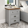 Norfolk Oak & Grey Painted Bedside - Extra Large