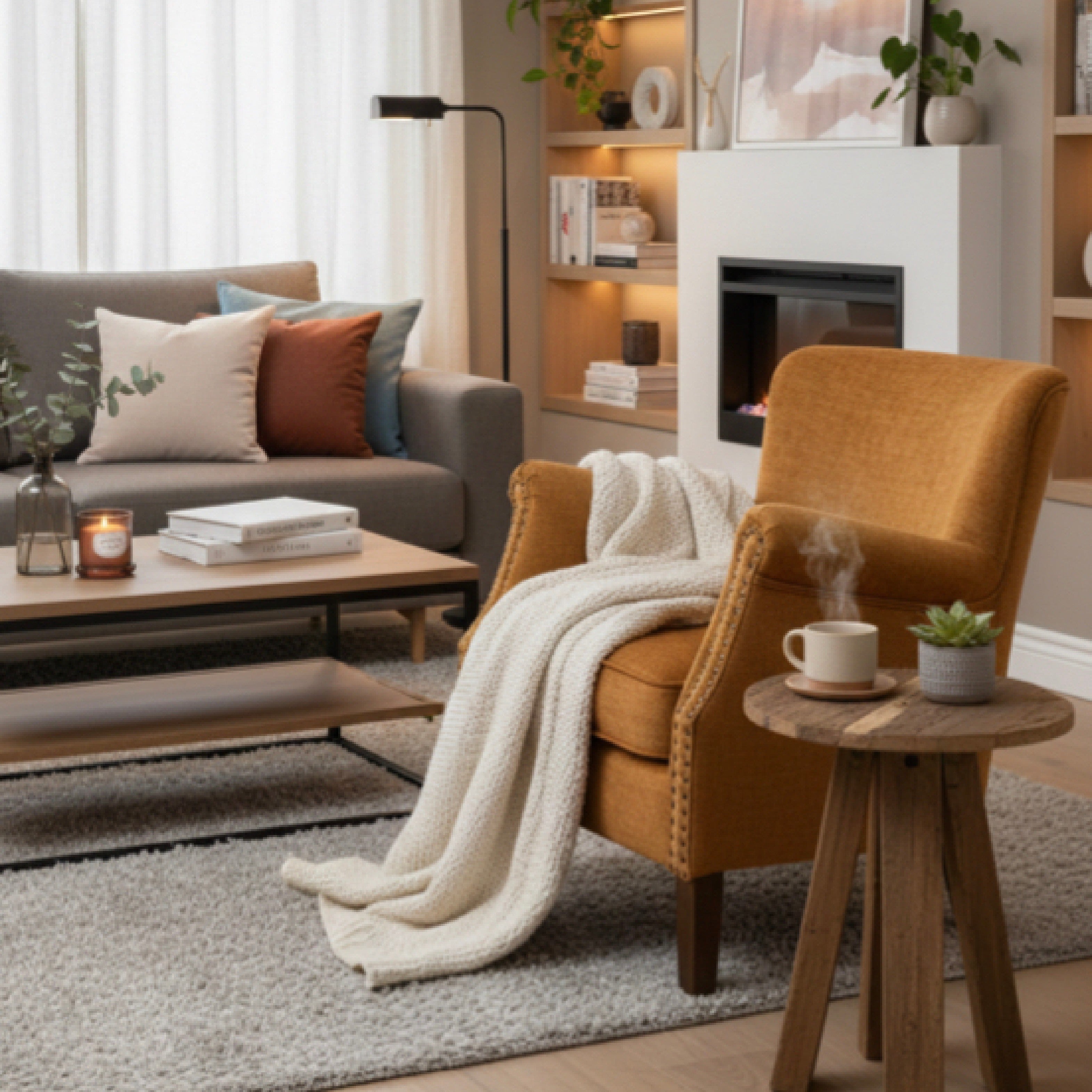 Harlow Accent Arm Chair - Amber