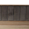Havana Industrial Oak 4ft6 (135cm) Bed - Fabric Headboard