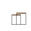 Havana Industrial Oak Nest of 2 Tables