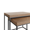 Havana Industrial Oak Nest of 2 Tables