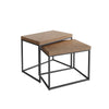 Havana Industrial Oak Nest of 2 Tables