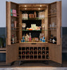Havana Industrial Oak Wine Cabinet