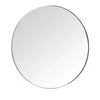 Sloane Oak & Chrome Round Wall Mirror