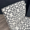 Fabric Slipper Accent Chair - Geometric Pattern