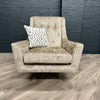 Salute Sofa - Swivel Chair - Aaron Mink (Showroom Clearance)
