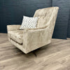 Salute Sofa - Swivel Chair - Aaron Mink (Showroom Clearance)