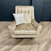 Salute Sofa - Swivel Chair - Aaron Mink (Showroom Clearance)