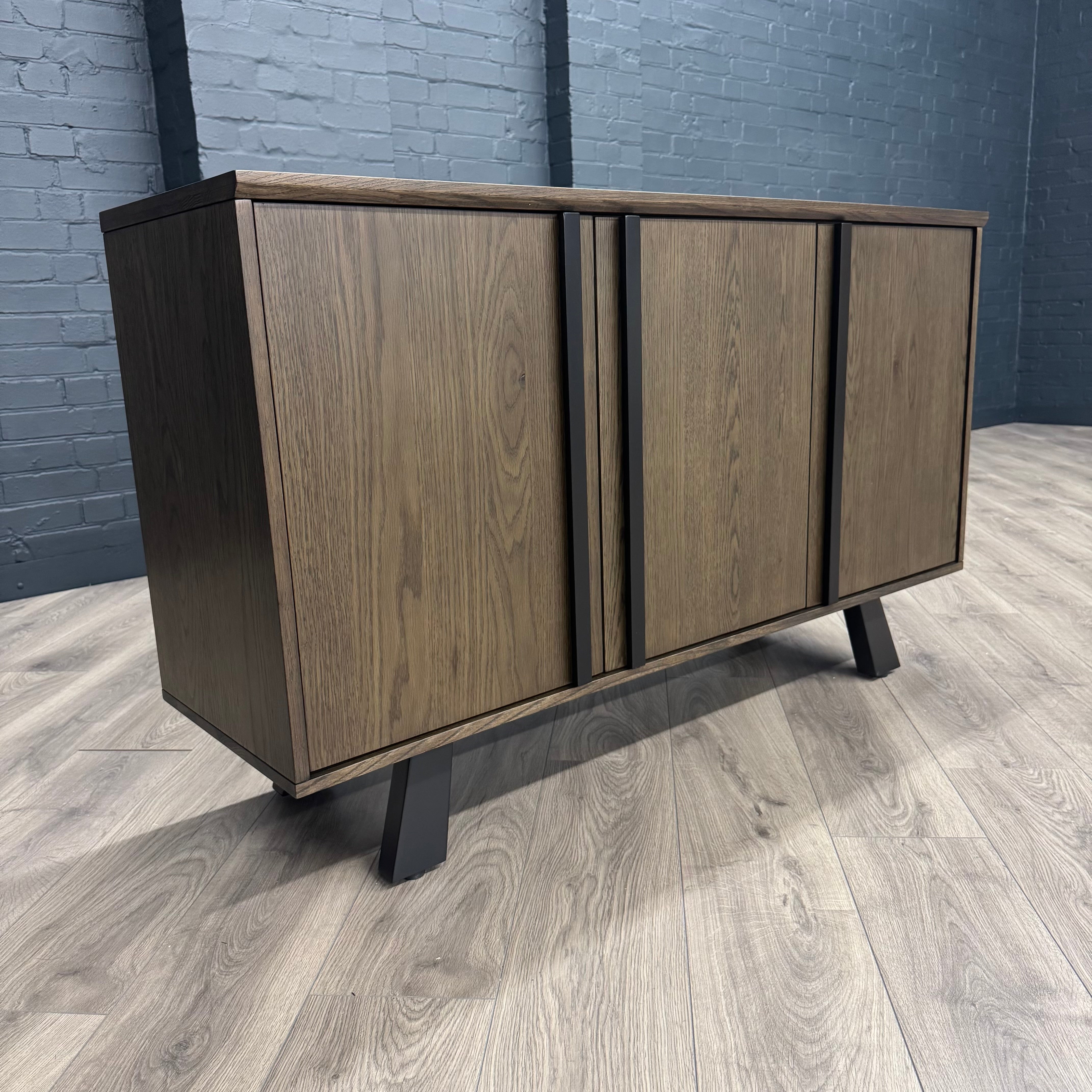Stamford Dark Oak Petite Sideboard - 3 Door