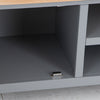 Dorset Oak & Storm Grey Painted - Large TV Unit