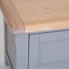 Dorset Oak & Storm Grey Painted - Large TV Unit