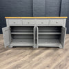 Harmony 4 Door, 4 Drawer Sideboard - Pewter