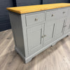 Harmony 4 Door, 4 Drawer Sideboard - Pewter