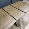 Stamford Oak Dining Table with Cross Leg Wooden Base - 160cm Extending Table