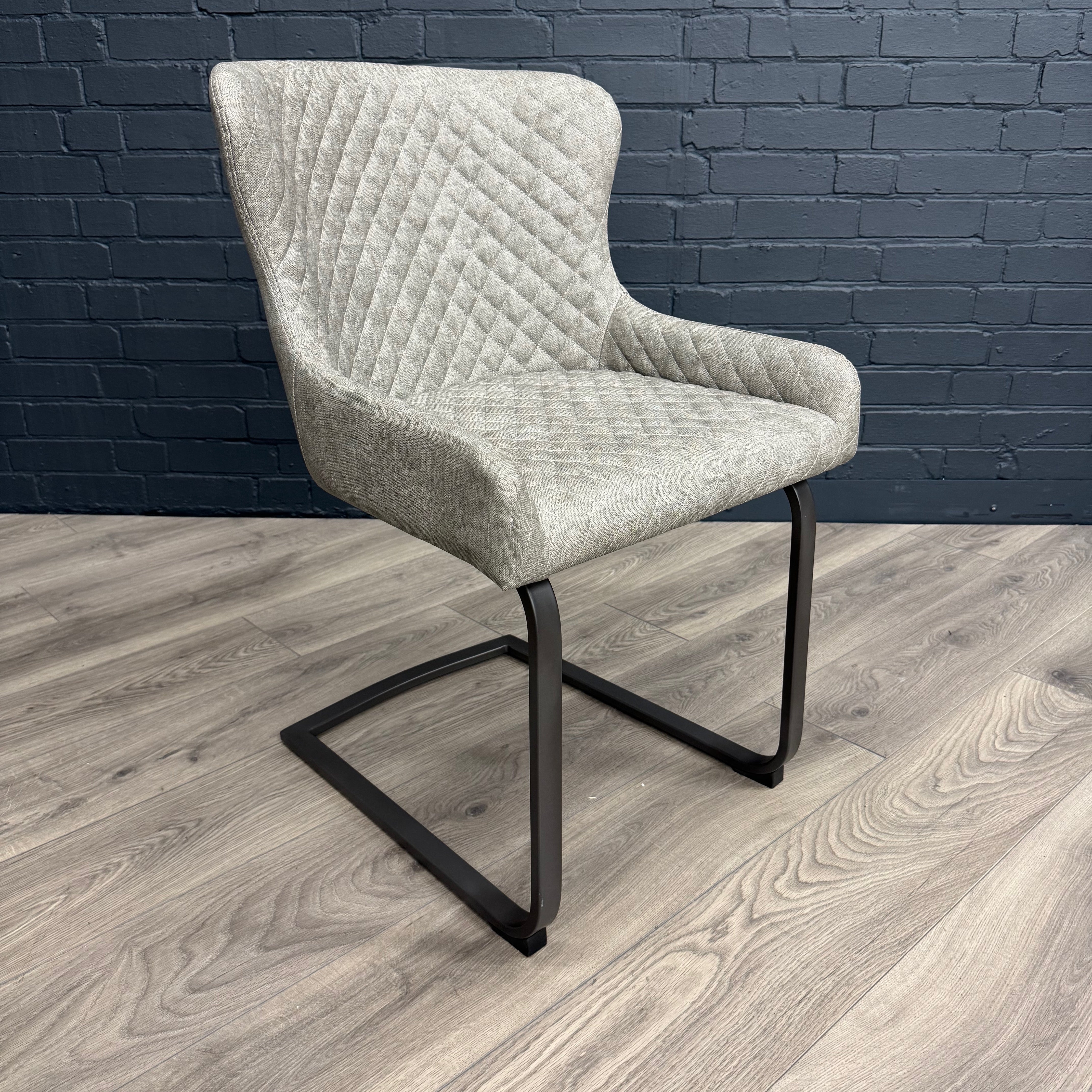 Fusion Oak Small Dining Table & Bench PLUS X2 Fusion Platinum Cantilever Dining Chairs