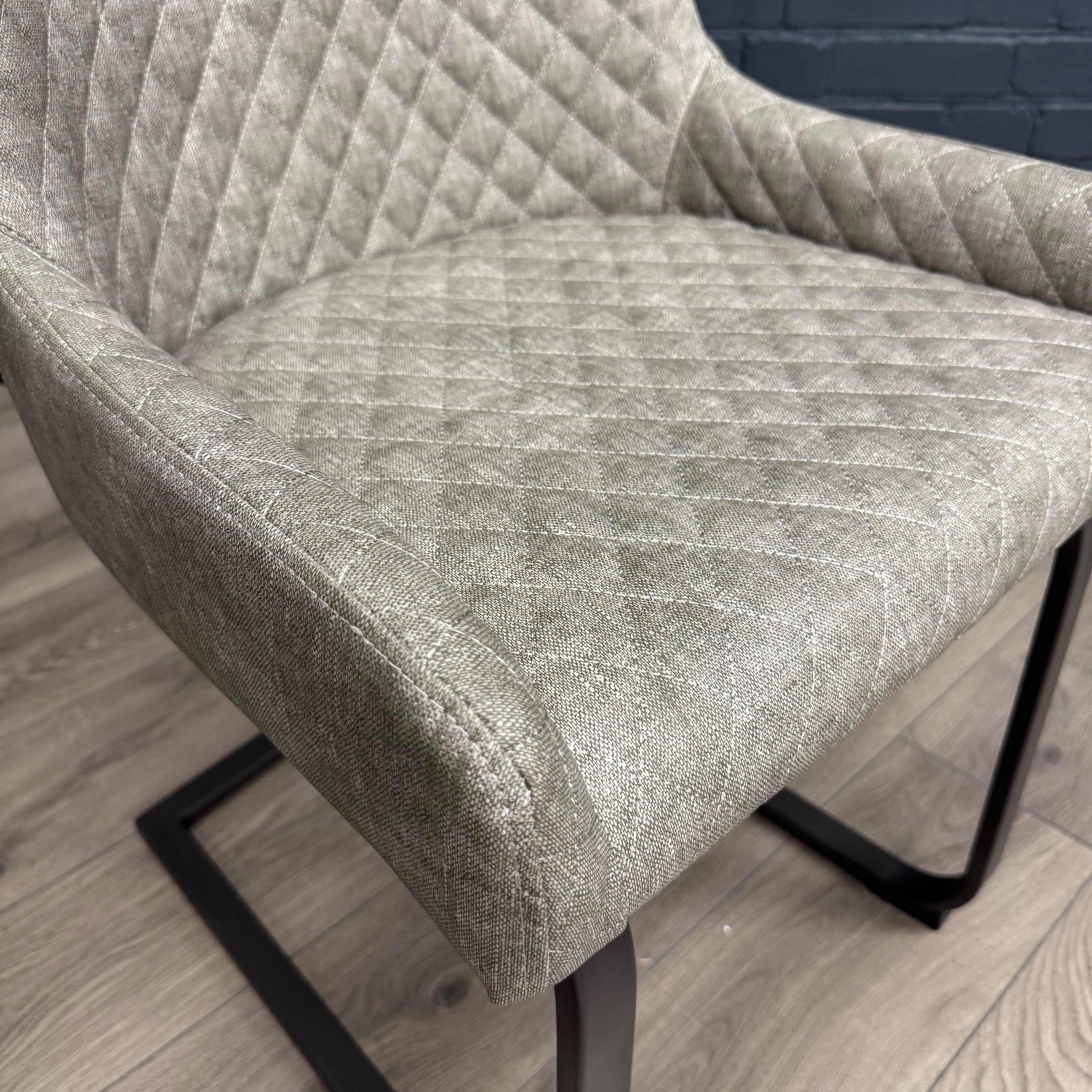 Fusion Cantilever Dining Chair - Platinum