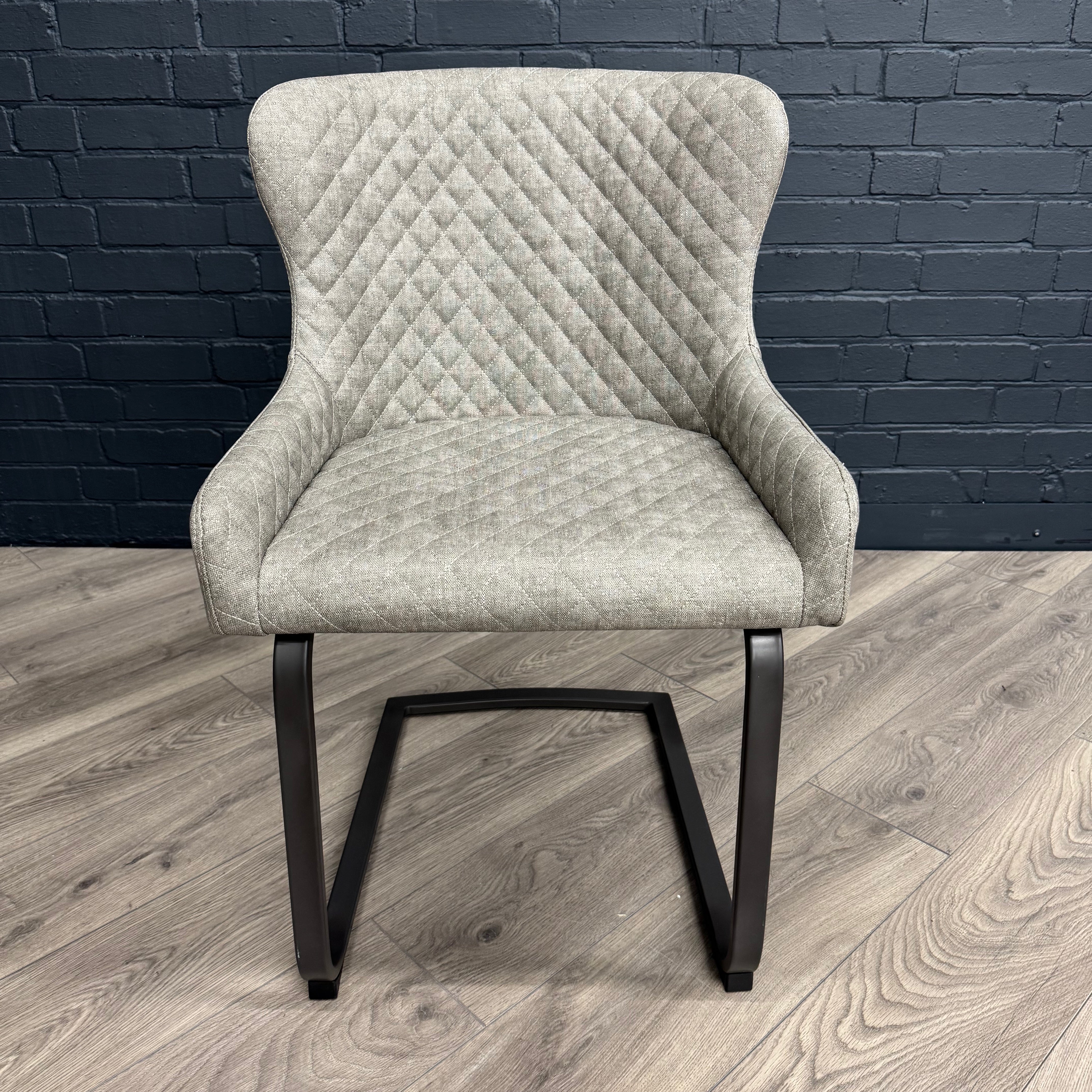 Fusion Cantilever Dining Chair - Platinum