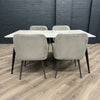 Finchley Sintered Stone - Large Table PLUS 4x Luxury Grey Carver Chairs