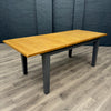 Chester Charcoal Painted & Oak, Dining Table - 1.6m Butterfly Extending