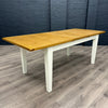 Chester White Painted Oak Dining Table - 1.6m Butterfly Extending