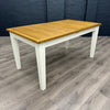 Chester White Painted Oak Dining Table - 1.6m Butterfly Extending