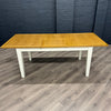 Chester White Painted Oak Dining Table - 1.6m Butterfly Extending