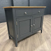 Rimini Oak & Charcoal Painted Sideboard - 2 Door, 2 Drawer